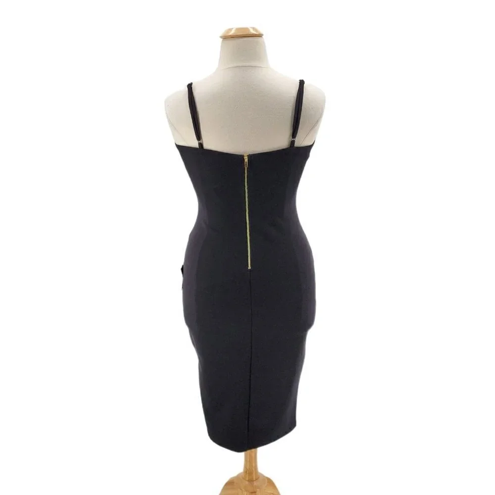 NWT Lulus Fitted Black Sleeveless Cocktail Dress Womens XL